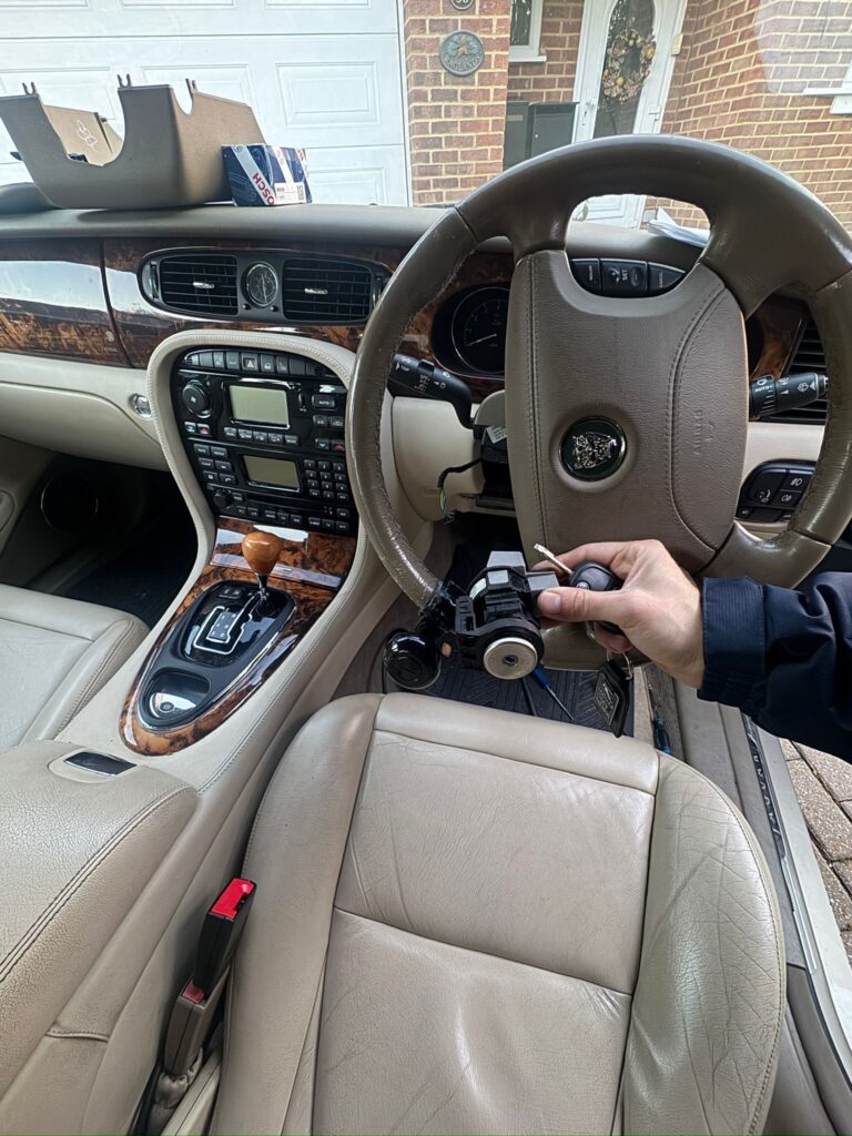 We recently carried out an ignition barrel repair on a Jaguar