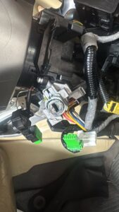 Broken car key stuck in ignition – common cause of barrel damage